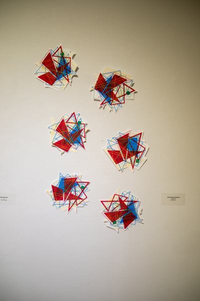"Variations" silk screen prints by Quinderrious Humphrey were awarded an honorable mention. 