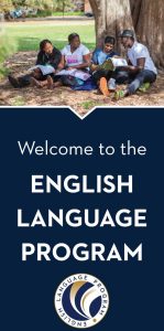 Welcome to the English Language Program graphic
