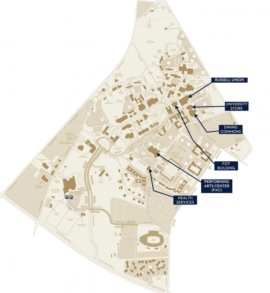 statesboro campus map, click to view larger version