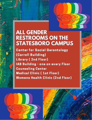 All gender restroom locations