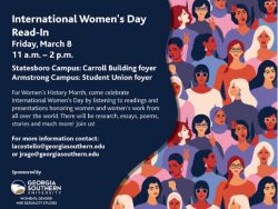 International Women's Day Read-in March 8 at 11 A.M.
