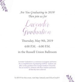 Lavender graduation advertisement